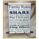 8 1/2 x 11 Family Rules